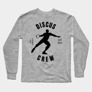 Mens Athletics Discus Crew  Athlete Gift Long Sleeve T-Shirt